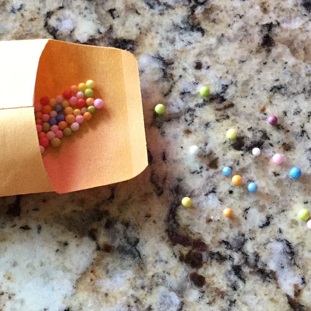Rainbow foam beads